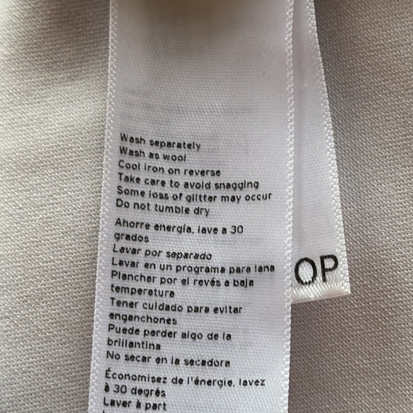 Topshop silver metallic halter dress with asymmetrical hem, size 6 - Picture 7 of 8